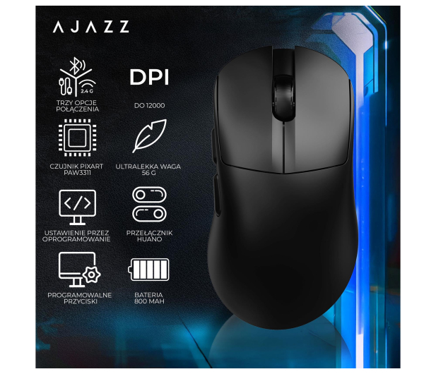 Ajazz AJ179 V2 MAX czarna - 1536385 - zdjęcie 9